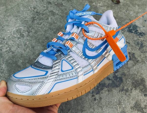 rubber dunk x off white tm university blue