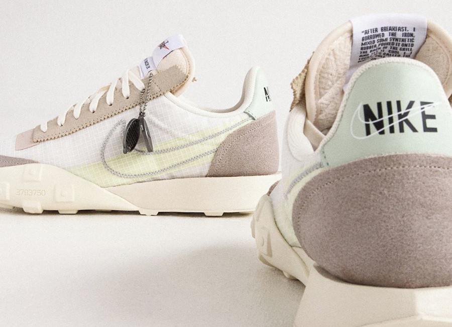 Nike Waffle Racer Lux beige blanc cassé (couv)