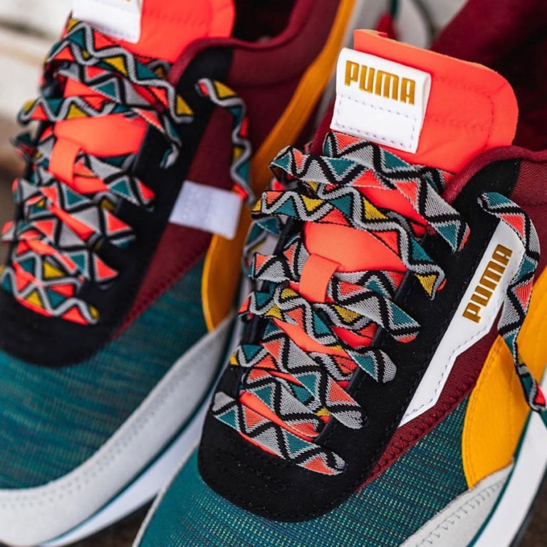 puma future rider mix teal green burnt russet