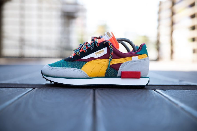 puma future rider mix teal green burnt russet