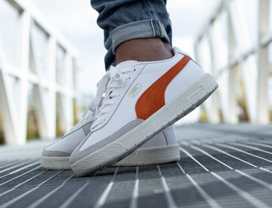 374800-06 : que vaut la Puma Oslo City PRM White Dragon Orange ?