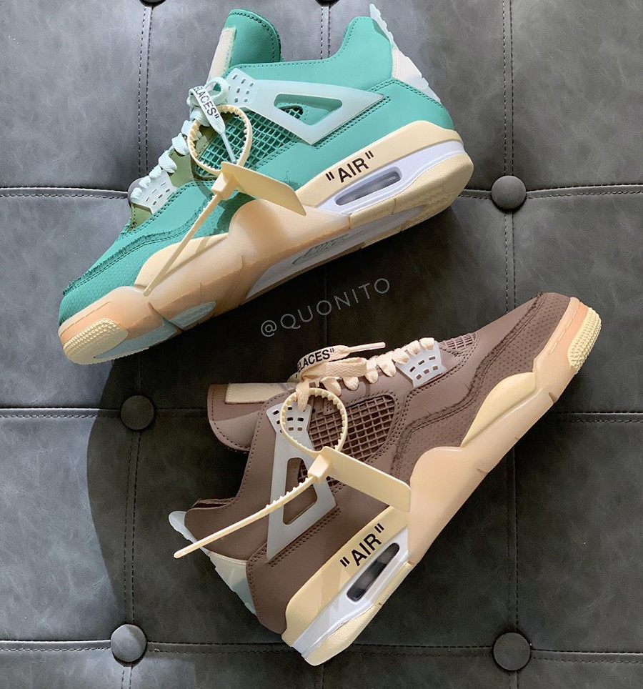 jordan 4 off white green