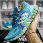 Adidas ZX 4D Runner bleu turquoise jaune et violet (4)