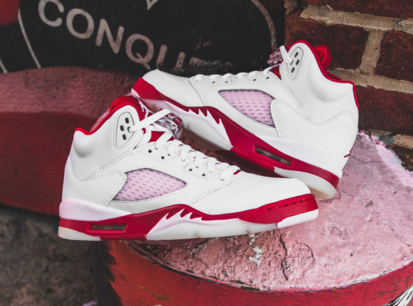 retro 5 red and pink