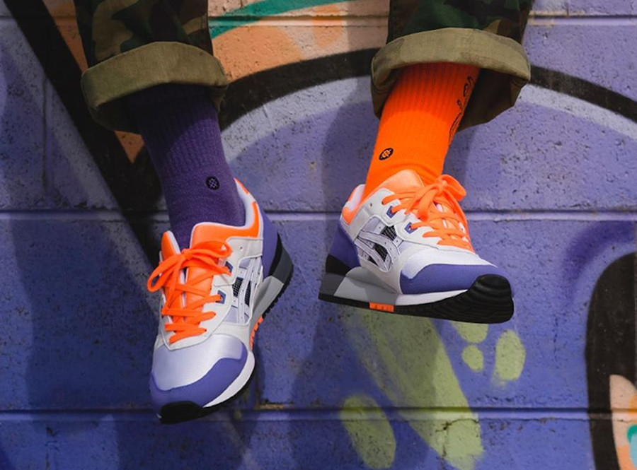 asics gel lyte iii purple orange