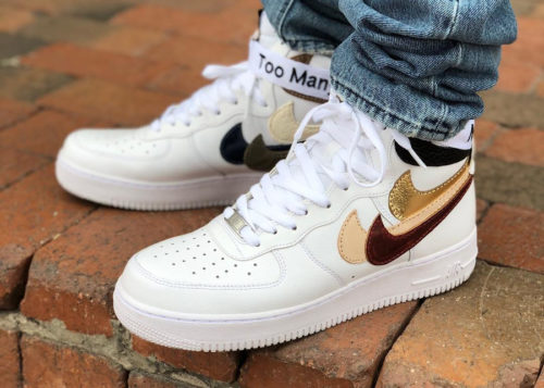 nike air force 1 misplaced swoosh multi