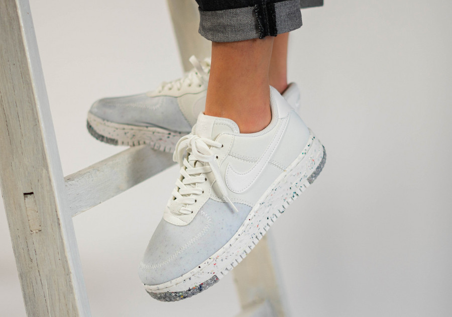 Nike Air Force 1 femme recyclée blanche (1)