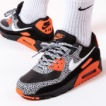 Nike Air Max 90 Premium Safari 2020 Black Safety Orange