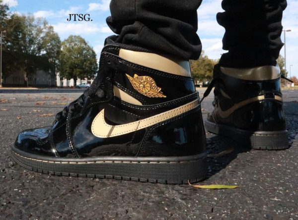 jordan 1 high og black gold