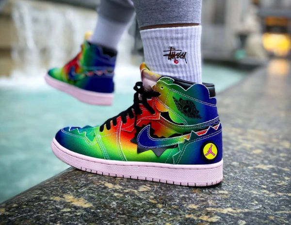 Air Jordan 1 Retro J. Balvin Rainbow Multicolor DC3481 900