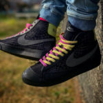 Nike Blazer 77 Mid 3M Spider Web Halloween 2020 on feet DC1929-001