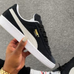 Puma Suede Emboss Iced Fluo Low Top Blue Shoes Men Sz 8.5 XXI Booba Black White 374915-01(couv)