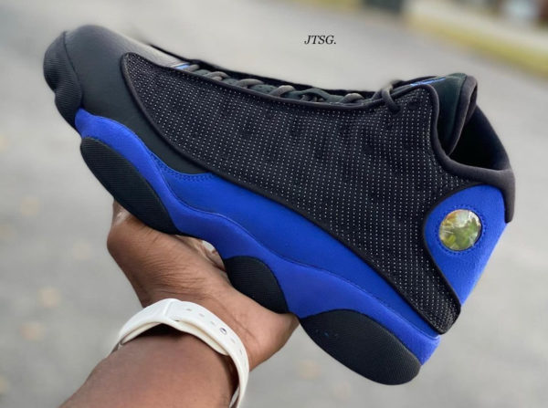 Jordan 13 bleu hot sale