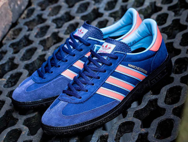 Adidas Manchester handball bleu et rouge (4)