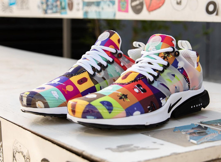 nike presto multicolor