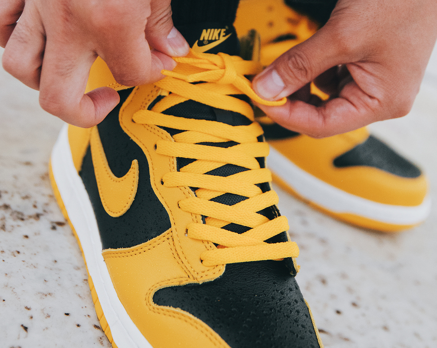 Nike Dunk Hi jaune et noire 2020 (4)