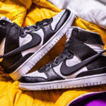 Nike Dunk hi déstructurée blanche et noire (4)