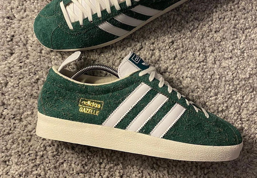 Adidas Gazelle Vintage 2021 Hairy Green Suede (couv)