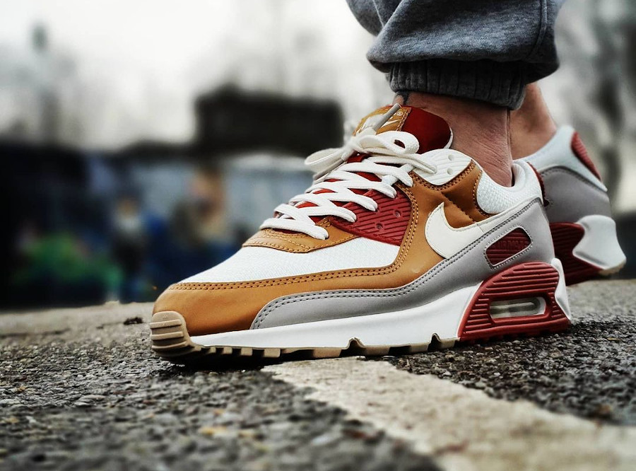 Nike AM90 Recraft Rugged Orange Sail Wheat CV8839-800