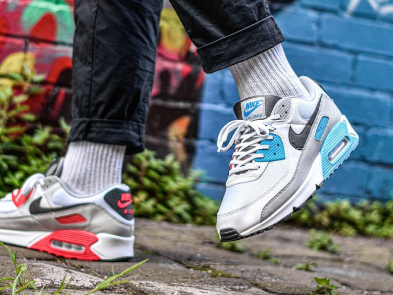 nike air max 90 white chlorine blue