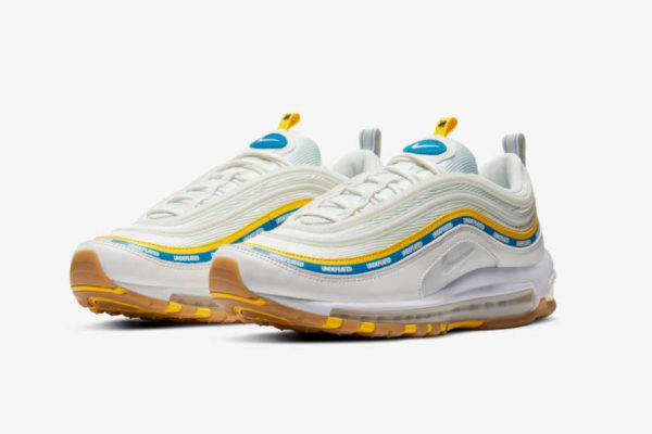 Nike Air Max 97 UNDFTD blanche jaune et bleue 1 600x400