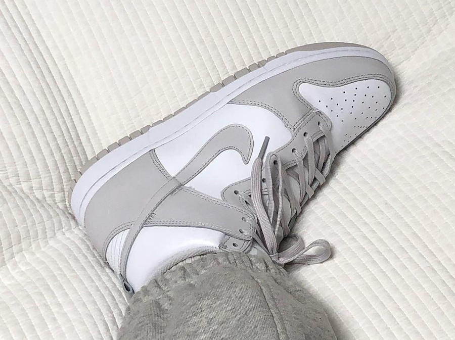 Nike Dunk montante blanche et grise (5)