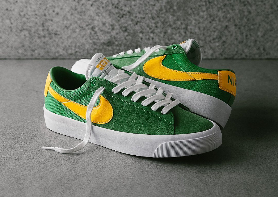 Dc7695 300 Que Vaut La Nike Sb Blazer Low Pro Gt Green Yellow