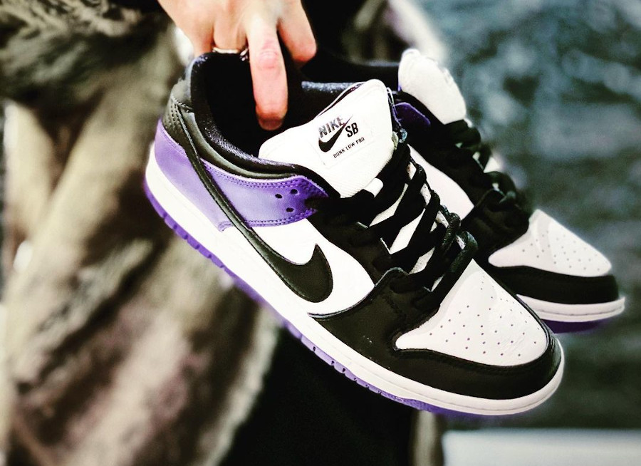 BQ6817-500 : que vaut la Nike SB Dunk Low Pro Court Purple Black Toe ?