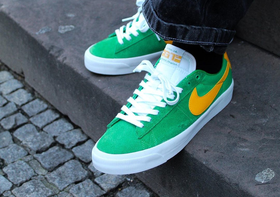 Dc7695 300 Que Vaut La Nike Sb Blazer Low Pro Gt Green Yellow