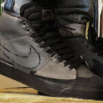 Nike Zoom Blazer SB Mid Edge gris et noir on feet