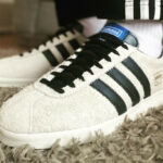 Adidas Gazelle en daim blanc crème (3)