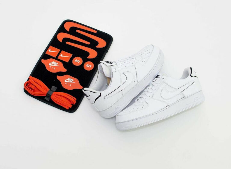 nike air force 1 velcro check denim