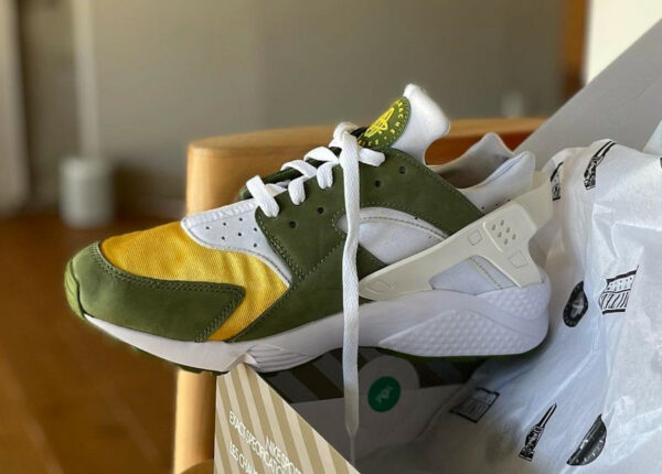 nike x stussy huarache olive