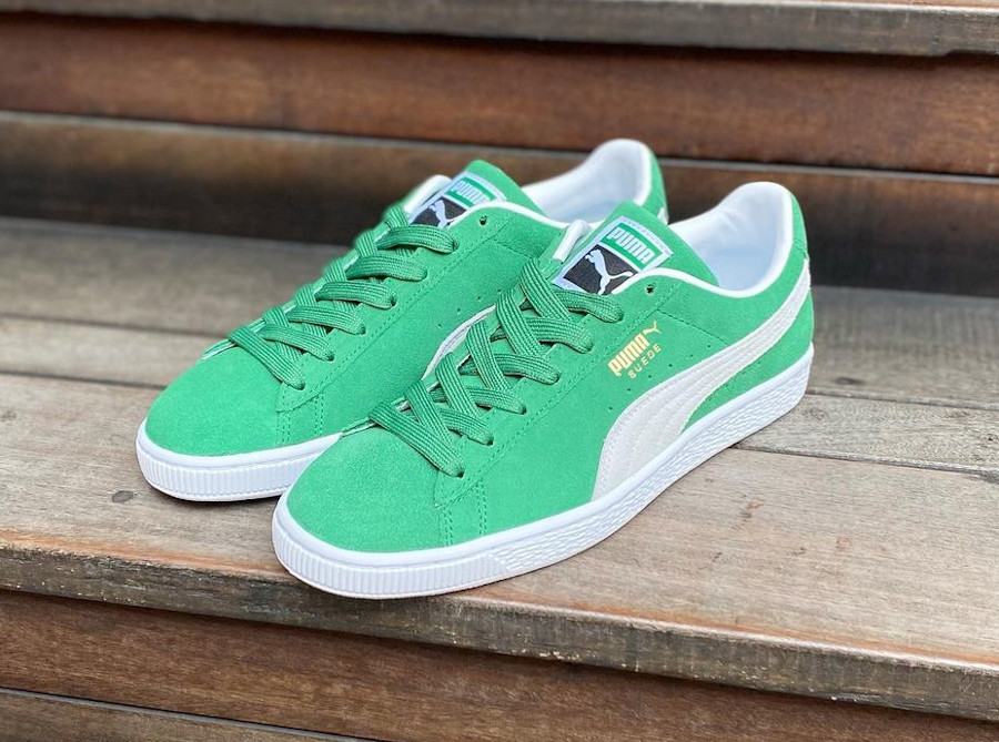 Puma suede sales verte