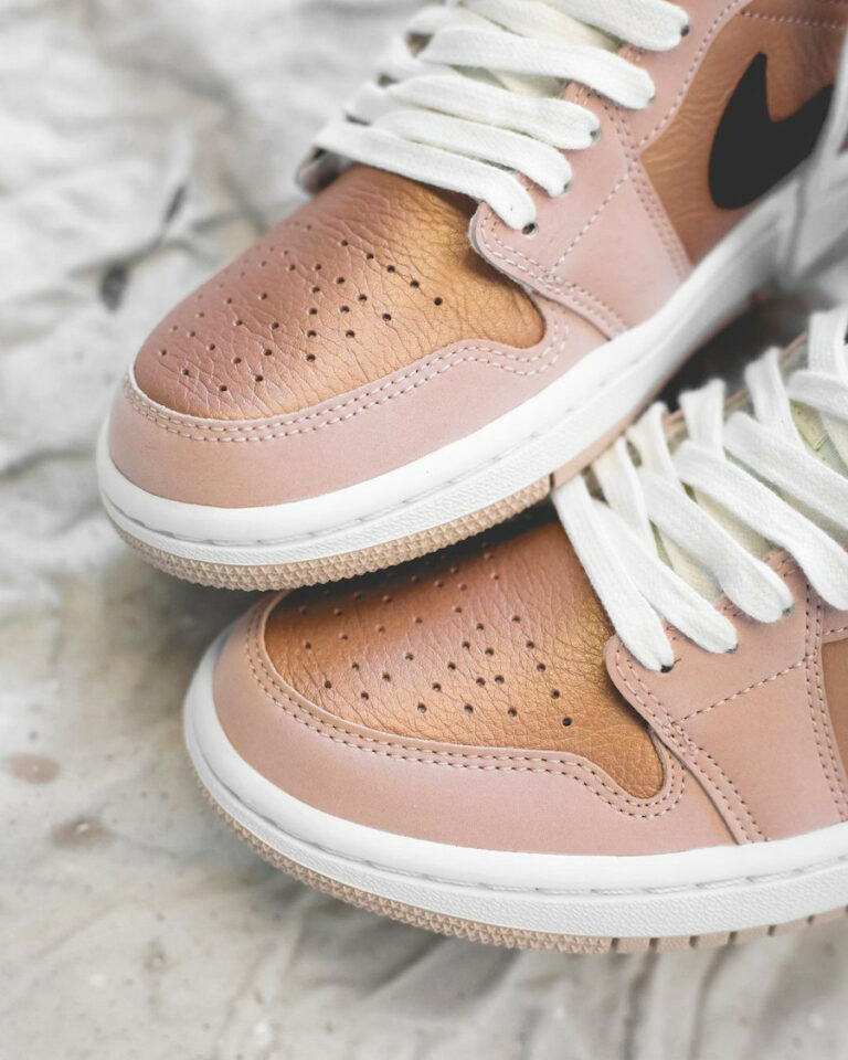 wmns 1 mid se particle beige bronze toe