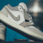 Air Jordan 1 basse 2021 blanche et grise (5)