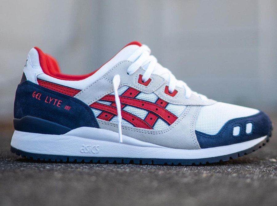 asics gel lyte 3 rouge et blanche