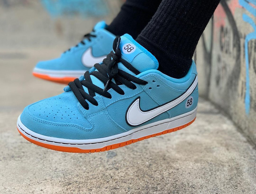 Nike SB Dunk Low Pro Blue Chill Club 58 Gulf bq6817-401