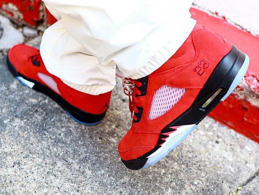 jordan retro 5 rouge