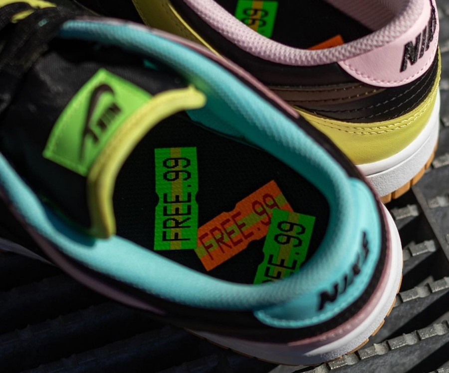 Nike Dunk Low Free99 multicolore (5)