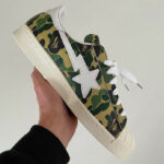 Adidas KITH x Bape Superstar 80s ABC Green Camo Gz8981 150x150