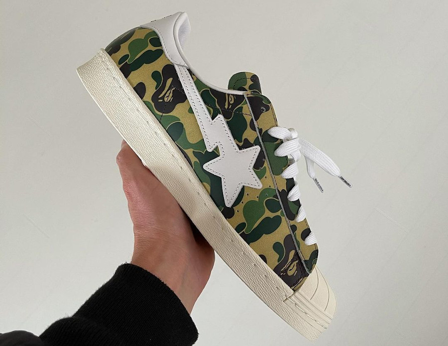 Que vaut la Adidas x Bape Superstar 80's ABC Green Camo Gz8981