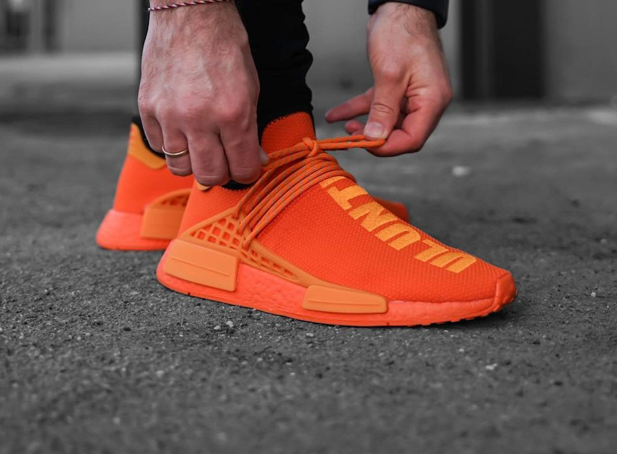 Adidas x Pharrell NMD HU Bright Orange Uluntu GY0095
