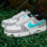 Nike Air Force 1 '07 Premium Leopard Blue Fury (Animal Print)
