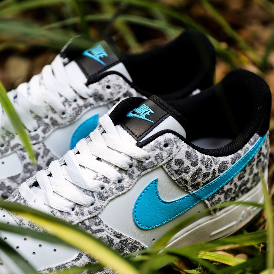 Que vaut la Nike AF1 07 PRM Leopard Blue Fury Animal DJ6192 001