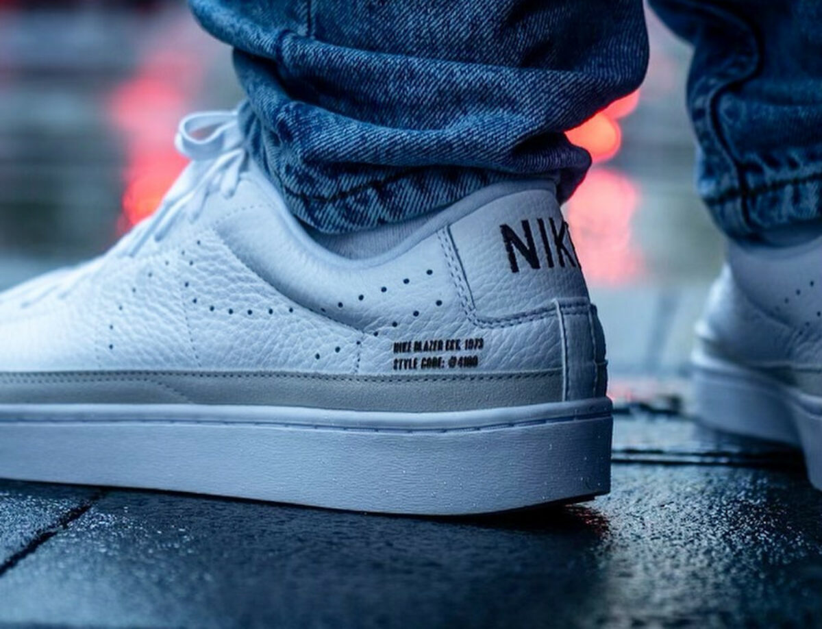 nike blazer low x white