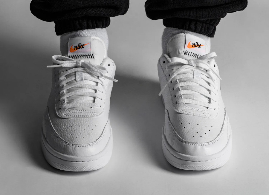 Nike Court Premium Vintage White Total Orange pas cher