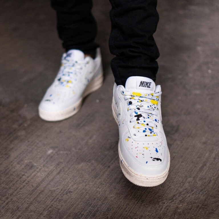 men's air force 1 paint splatter