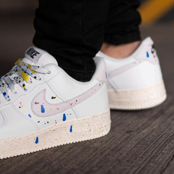 air force 1 white paint splatter