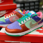Nike Dunk Low Wmns Metallic 'Purple Pulse' Multicolor
